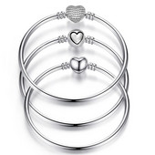 17CM/19CM/21CM Sirds šarmu rokassprādzes Rokassprādzes Ķēde Sievietēm Sudraba krāsa Fit Oriģinālas smalkas Rokassprādzes Rokas DIY Juvelierizstrādājumu dāvana