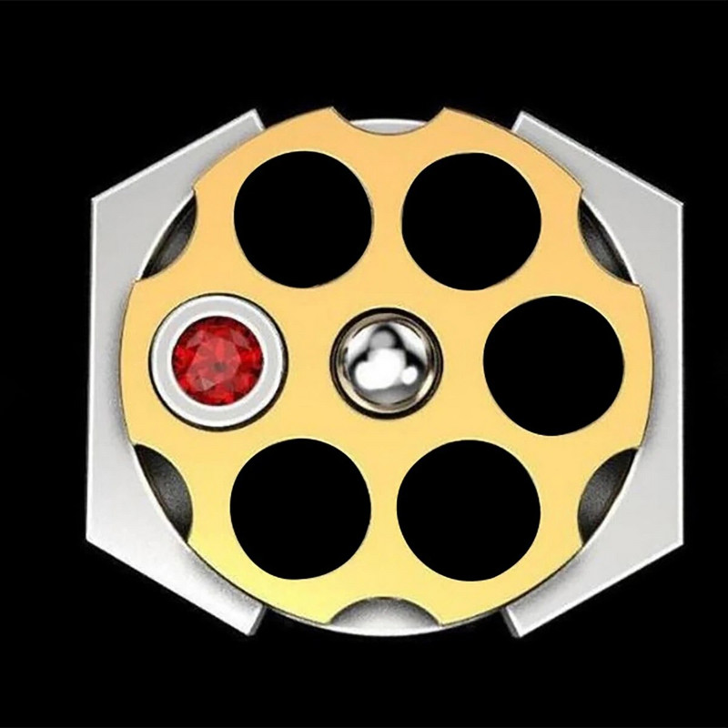 Hot Design Steampunk Revolver Bullet Rings za muškarce Srebrne boje Muški nakit Hip Hop Party dodaci Punk darovi