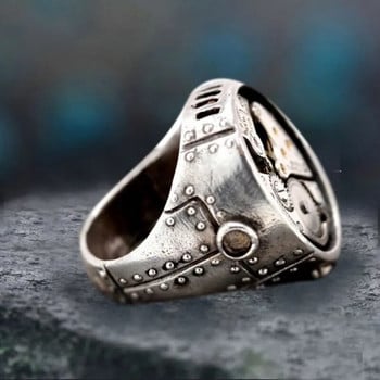 Νέο Μόδα, εξατομικευμένο ανδρικό δαχτυλίδι από κράμα μετάλλου σε σχήμα γραναζιού, vintage δημιουργικό σχέδιο Steampunk στυλ Hip-hop Rock Κοσμήματα