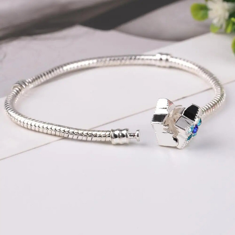 Új eredeti báj karkötő Rose Gold ezüst színű ötvözet kígyó lánc alapvető karkötők divatos női gyöngyök DIY ékszerek dropship