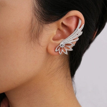 Αξεσουάρ για γυναίκες Hollow Angel Wings Ear Clip Ear κρεμαστά σκουλαρίκια Lover Δώρο για τη γιορτή της μητέρας Δώρο γενεθλίων Gothic Punk Jewelry