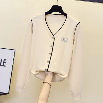 2022. aasta sügisene pikk kampsun Korea üherealine kootud magus multikas karu kootud jakk Naiste ülisuur kampsun