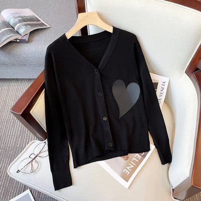 2022. aasta sügisene pikk kampsun Korea üherealine kootud magus multikas karu kootud jakk Naiste ülisuur kampsun