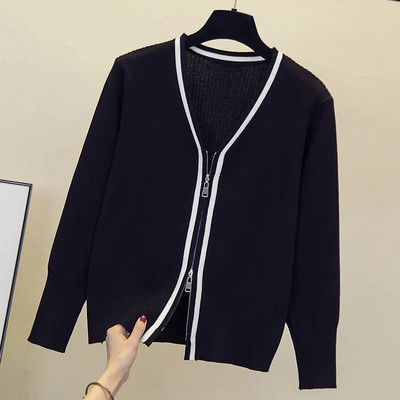 2022. aasta sügisene pikk kampsun Korea üherealine kootud magus multikas karu kootud jakk Naiste ülisuur kampsun