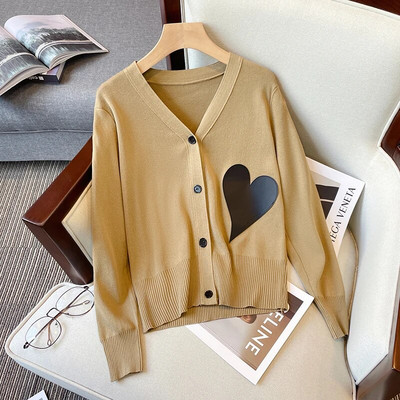 2022. aasta sügisene pikk kampsun Korea üherealine kootud magus multikas karu kootud jakk Naiste ülisuur kampsun