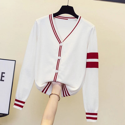 2022. aasta sügisene pikk kampsun Korea üherealine kootud magus multikas karu kootud jakk Naiste ülisuur kampsun