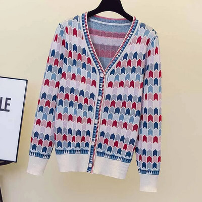 2022. aasta sügisene pikk kampsun Korea üherealine kootud magus multikas karu kootud jakk Naiste ülisuur kampsun