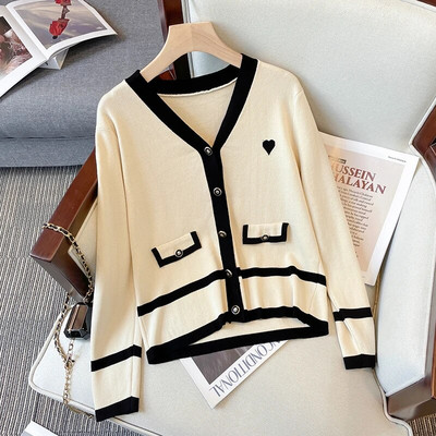 2022. aasta sügisene pikk kampsun Korea üherealine kootud magus multikas karu kootud jakk Naiste ülisuur kampsun