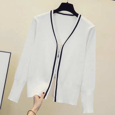 2022. aasta sügisene pikk kampsun Korea üherealine kootud magus multikas karu kootud jakk Naiste ülisuur kampsun