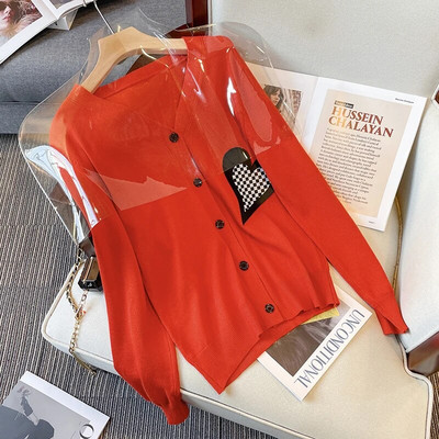 2022. aasta sügisene pikk kampsun Korea üherealine kootud magus multikas karu kootud jakk Naiste ülisuur kampsun