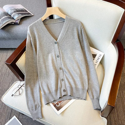 2022. aasta sügisene pikk kampsun Korea üherealine kootud magus multikas karu kootud jakk Naiste ülisuur kampsun