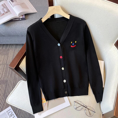 2022. aasta sügisene pikk kampsun Korea üherealine kootud magus multikas karu kootud jakk Naiste ülisuur kampsun