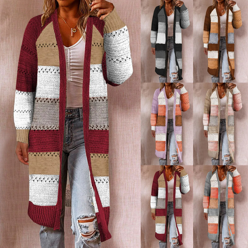 Talvised silmkoelised pikad kardiganid naistele Kaabliga kootud Naiste Boho eest avatud tõmblukuga kardigan kampsun Mantlid ülisuured jaketid suéter