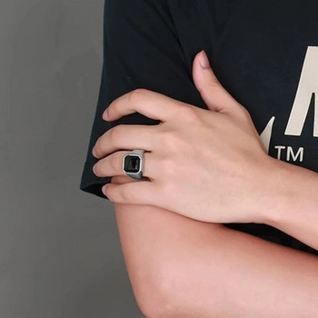 Νέο Μόδα Ανδρικά Κοσμήματα Κομψά κυβικά ανοξείδωτα vintage δαχτυλίδια για ανδρικά δαχτυλίδια Δώρο γενεθλίων γάμου φίλου