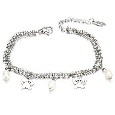 Jauna pūces ziloņa sirds Dzīvības koka šarmu rokassprādze nerūsējošā tērauda rokassprādzes Sieviešu DIY Juvelierizstrādājumu tauriņu rokassprādze sievietēm