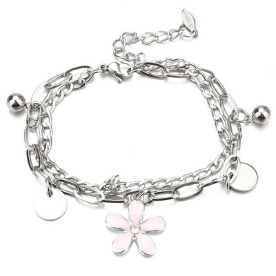 Jauna pūces ziloņa sirds Dzīvības koka šarmu rokassprādze nerūsējošā tērauda rokassprādzes Sieviešu DIY Juvelierizstrādājumu tauriņu rokassprādze sievietēm