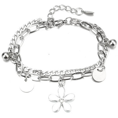 Jauna pūces ziloņa sirds Dzīvības koka šarmu rokassprādze nerūsējošā tērauda rokassprādzes Sieviešu DIY Juvelierizstrādājumu tauriņu rokassprādze sievietēm