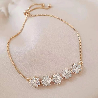 Új divatirányzat Egyedi dizájn Elegáns Exquisite Light Luxury cirkonszirom karkötő női ékszer party prémium ajándék nagykereskedés