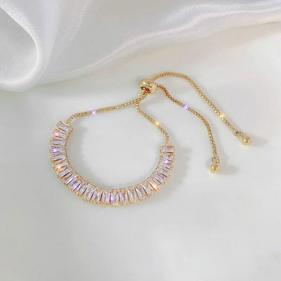 Új divatirányzat Egyedi dizájn Elegáns Exquisite Light Luxury cirkonszirom karkötő női ékszer party prémium ajándék nagykereskedés