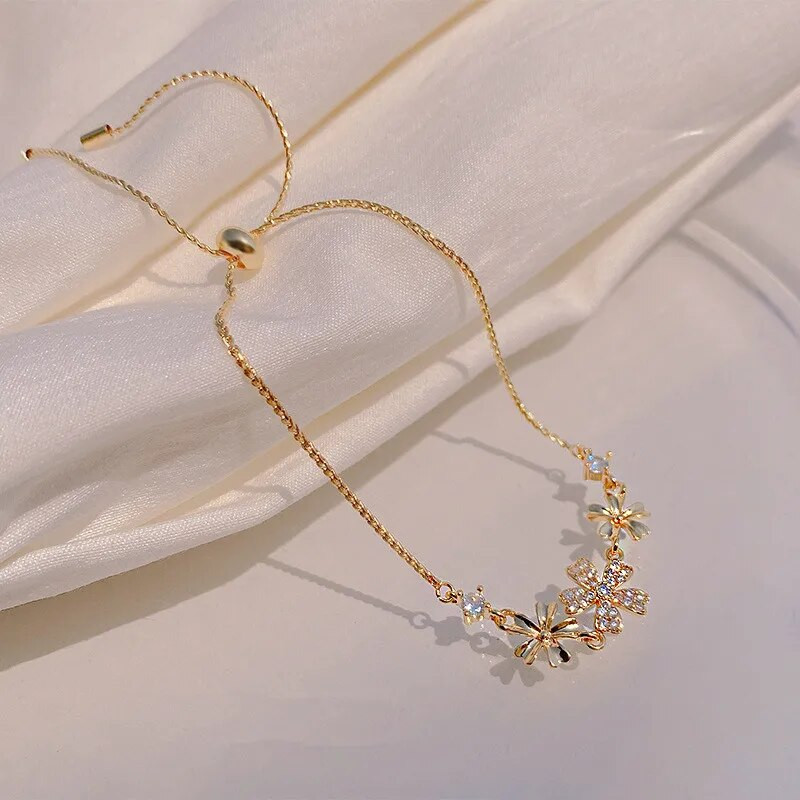 Új divatirányzat Egyedi dizájn Elegáns Exquisite Light Luxury cirkonszirom karkötő női ékszer party prémium ajándék nagykereskedés