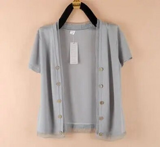 adīšana Jakas džemperis Sieviešu pavasaris Jauns Mode Brīvs Plāns Šalle Mētelis Topi Vasaras sauļošanās krekls Gaisa kondicionēšanas krekls 5XL