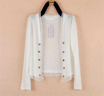 adīšana Jakas džemperis Sieviešu pavasaris Jauns Mode Brīvs Plāns Šalle Mētelis Topi Vasaras sauļošanās krekls Gaisa kondicionēšanas krekls 5XL