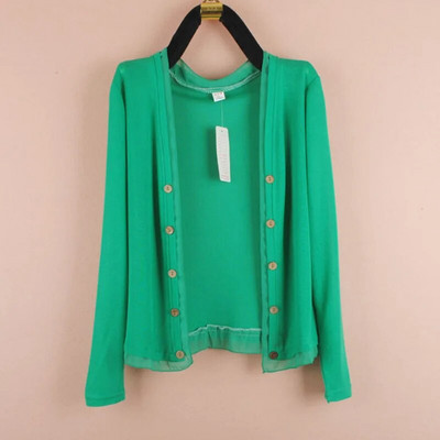 adīšana Jakas džemperis Sieviešu pavasaris Jauns Mode Brīvs Plāns Šalle Mētelis Topi Vasaras sauļošanās krekls Gaisa kondicionēšanas krekls 5XL