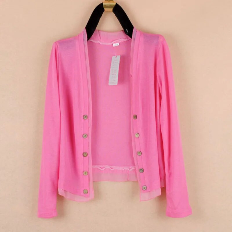 adīšana Jakas džemperis Sieviešu pavasaris Jauns Mode Brīvs Plāns Šalle Mētelis Topi Vasaras sauļošanās krekls Gaisa kondicionēšanas krekls 5XL