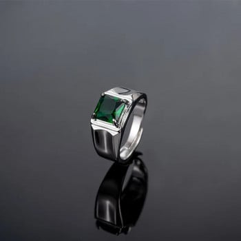 Модни мъжки дамски пръстени 925 сребърни бижута със скъпоценен камък кубичен цирконий Пръстен с отворен пръст за сватба, годежни парти орнаменти