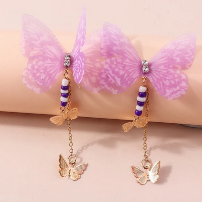 2023 Νέα μόδα Μωβ λουλούδια γυαλιά ηλίου Duck Butterfly Starfish Mermaid Dangle Σκουλαρίκια για Γυναικεία Δώρα γιορτινά κοσμήματα
