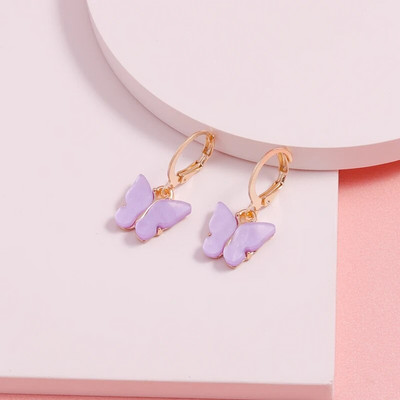 2023 Νέα μόδα Μωβ λουλούδια γυαλιά ηλίου Duck Butterfly Starfish Mermaid Dangle Σκουλαρίκια για Γυναικεία Δώρα γιορτινά κοσμήματα