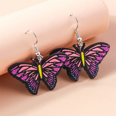 2023 Νέα μόδα Μωβ λουλούδια γυαλιά ηλίου Duck Butterfly Starfish Mermaid Dangle Σκουλαρίκια για Γυναικεία Δώρα γιορτινά κοσμήματα