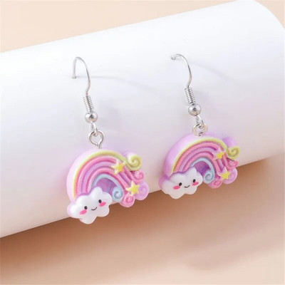 2023 Νέα μόδα Μωβ λουλούδια γυαλιά ηλίου Duck Butterfly Starfish Mermaid Dangle Σκουλαρίκια για Γυναικεία Δώρα γιορτινά κοσμήματα