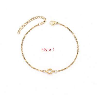 Új divat, kerek Pave cirkónium karkötő női kézzel készített rozsdamentes acél lánc karkötő női ékszer ajándék