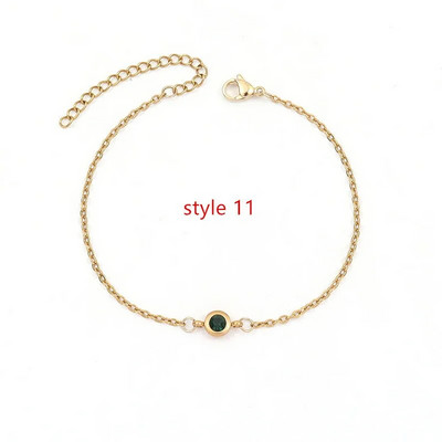 Új divat, kerek Pave cirkónium karkötő női kézzel készített rozsdamentes acél lánc karkötő női ékszer ajándék