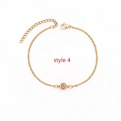 Új divat, kerek Pave cirkónium karkötő női kézzel készített rozsdamentes acél lánc karkötő női ékszer ajándék