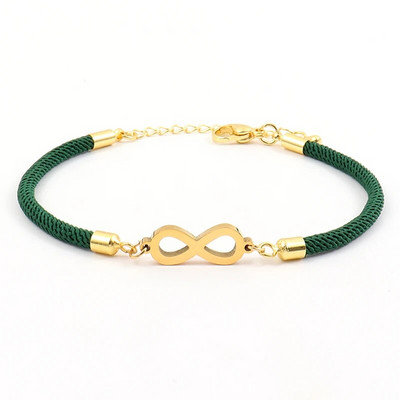 Jauna modes bezgalīgas simbola sirds rokassprādze sievietēm, vienkārša regulējama krāsaina virves rokassprādze sievietēm rotaslietas dāvana