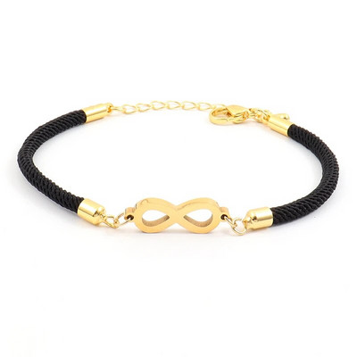 Jauna modes bezgalīgas simbola sirds rokassprādze sievietēm, vienkārša regulējama krāsaina virves rokassprādze sievietēm rotaslietas dāvana