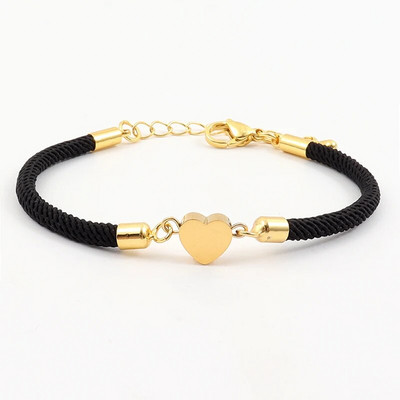 Jauna modes bezgalīgas simbola sirds rokassprādze sievietēm, vienkārša regulējama krāsaina virves rokassprādze sievietēm rotaslietas dāvana