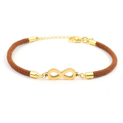 Jauna modes bezgalīgas simbola sirds rokassprādze sievietēm, vienkārša regulējama krāsaina virves rokassprādze sievietēm rotaslietas dāvana