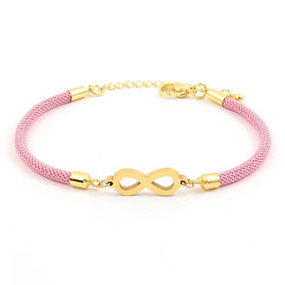 Jauna modes bezgalīgas simbola sirds rokassprādze sievietēm, vienkārša regulējama krāsaina virves rokassprādze sievietēm rotaslietas dāvana