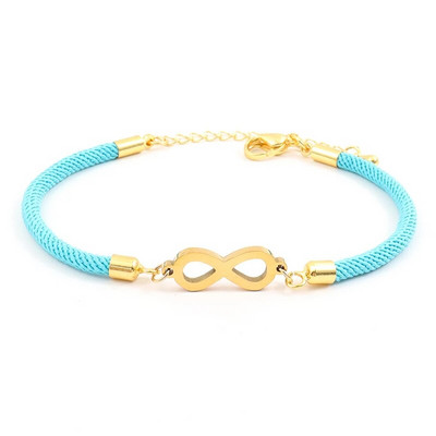 Jauna modes bezgalīgas simbola sirds rokassprādze sievietēm, vienkārša regulējama krāsaina virves rokassprādze sievietēm rotaslietas dāvana