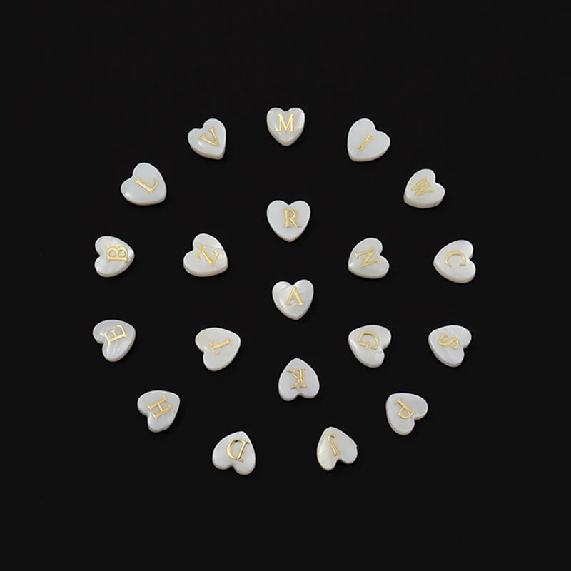 Jauna vintage apvalka sirds rokassprādze ar sākuma burtu sievietēm, klasiska rokām darināta pērļu imitācijas aproce sievietēm, rotaslietas dāvana