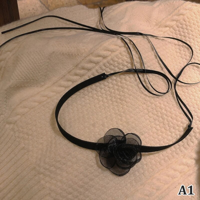 Sieviešu jauka apkakle Lolitas ar rokām darināta vintage mežģīņu sirds kaklarota sievietēm gotikas loka mezgla kaklarota, meiteņu formas aksesuāri