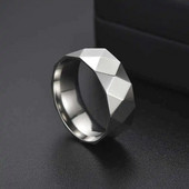 Exquisite Rule Polyhedron Metal Ring Ανδρικό Προσωπικό Μόδα Δαχτυλίδι Vitality Temperament Αξεσουάρ ελεύθερου χρόνου