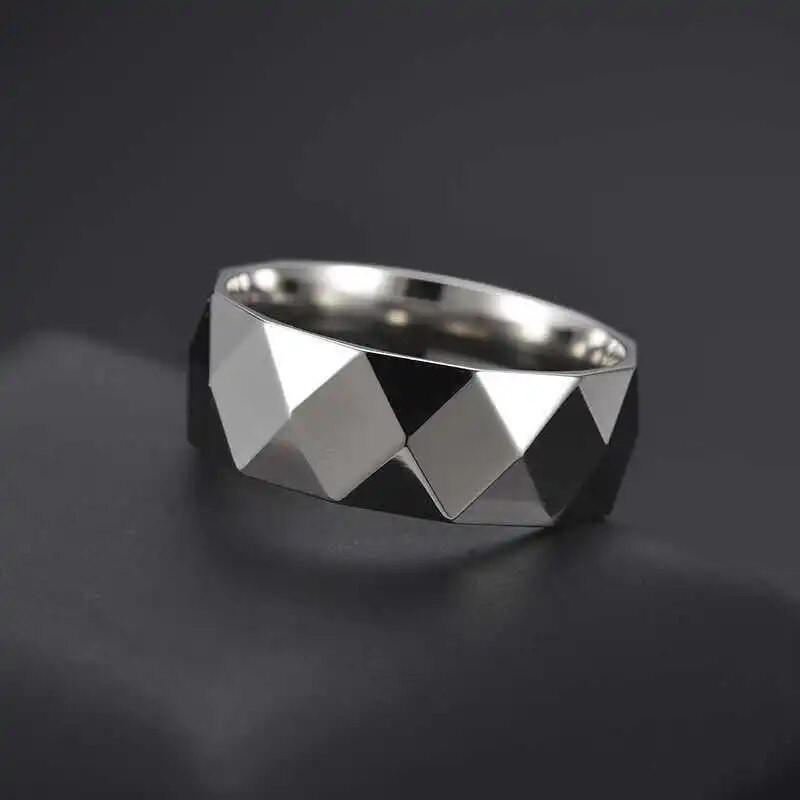 Exquisite Rule Polyhedron Metal Ring Ανδρικό Προσωπικό Μόδα Δαχτυλίδι Vitality Temperament Αξεσουάρ ελεύθερου χρόνου