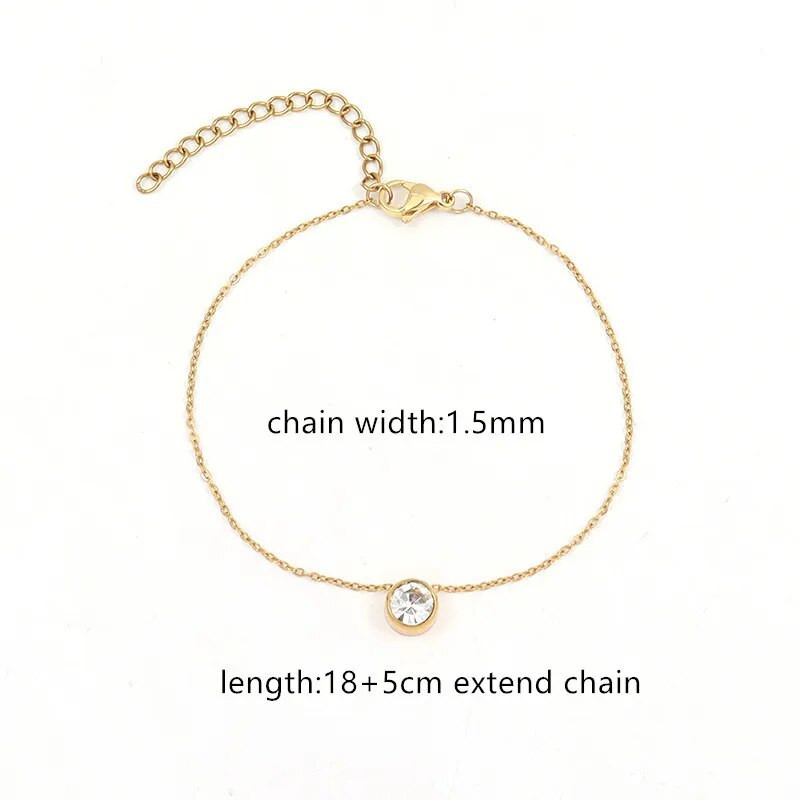 Jauna vintage apaļa šarmu rokassprādze sievietēm Pave cirkonija temperamenta nerūsējošā tērauda ķēdes rokassprādze sievietēm rotaslietas dāvana