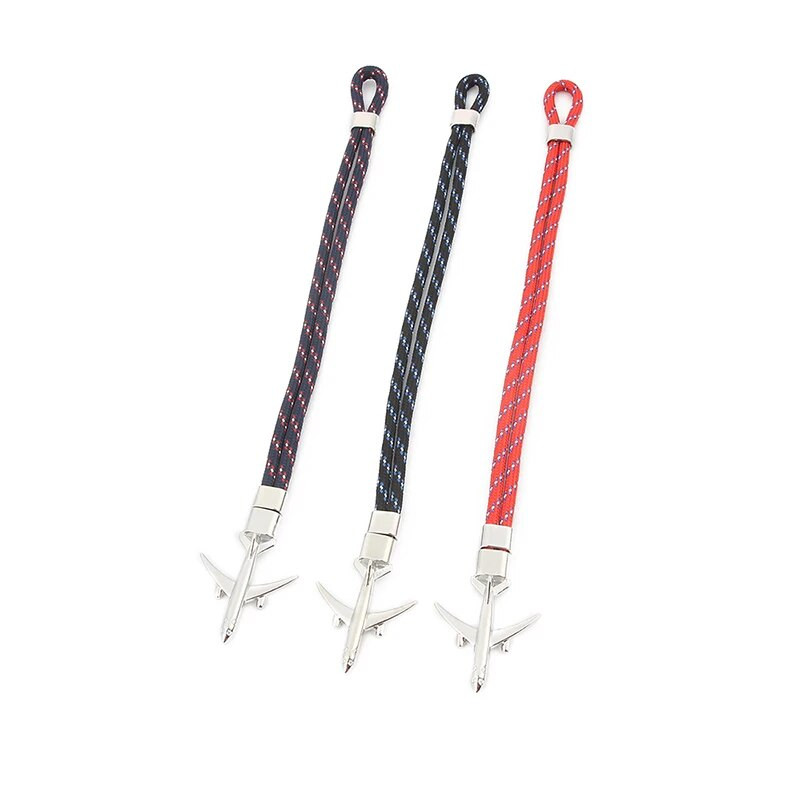 Báj Színes kötéllánc Repülőgép horgony karkötők nőknek Többrétegű fonott karkötő Férfi Divatos ékszerek Ajándékok Pulseras 19cm