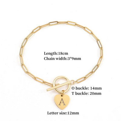 Mood 26 südame algustähega võlu naiste käevõru Klassikaline klambriga roostevabast terasest keti käevõru naistele ehted kingitus