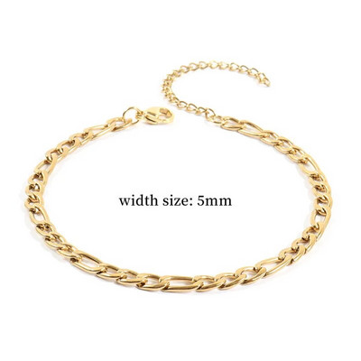 Nauja klasikinė O šoninė grandinėlės apyrankė moterims rankų darbo aukso spalvos nerūdijančio plieno grandinės apyrankė moterims papuošalų dovana